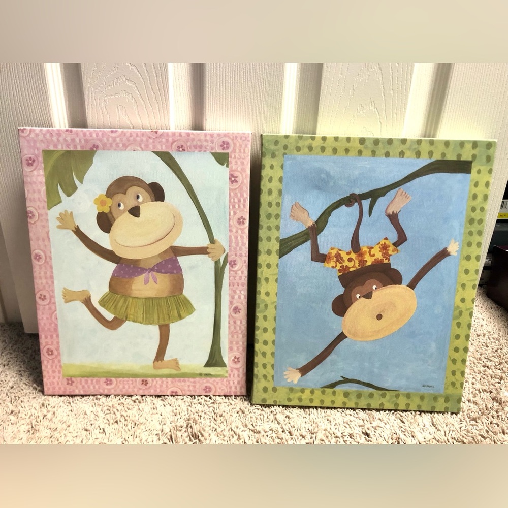 Monkey wall art kids